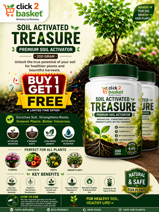 Soil Activated Treasure Premium Soil Activator 200 gram (Pack of 2)