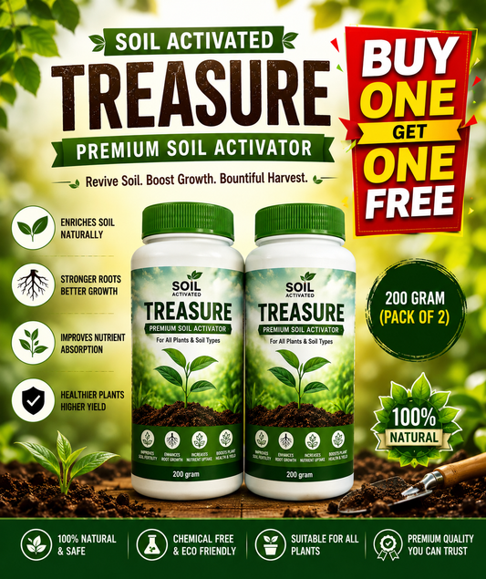 Soil Activated Treasure Premium Soil Activator 200 gram (Pack of 2)