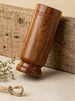 Vijaysar herbal wood tumbler (4 Inch)